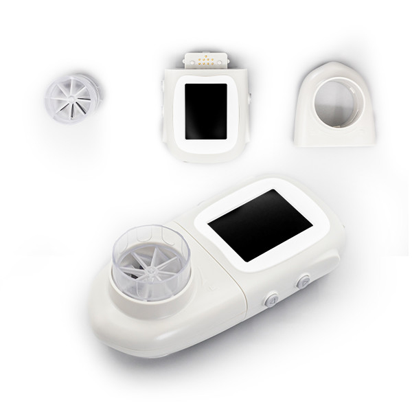 Gray Electronic Handheld Spirometer Plastic Handheld Digital Spirometer
